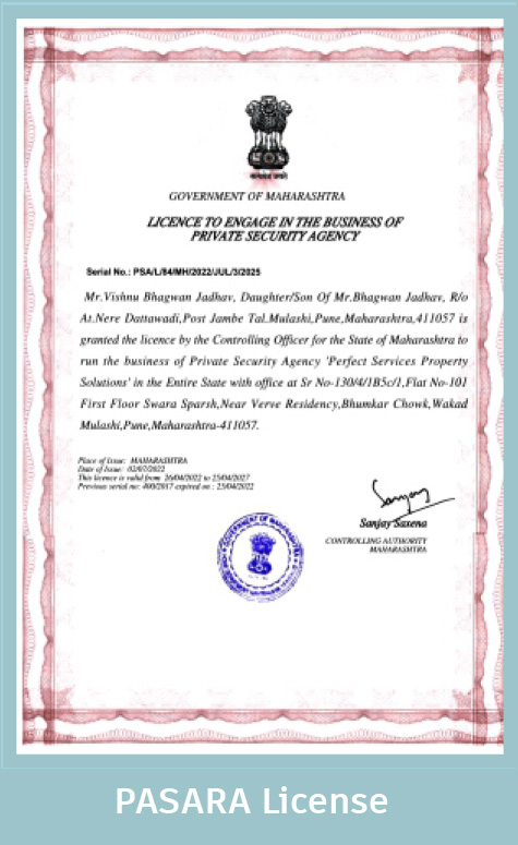 Maharashtra Government Approved Security Services Company Pune
